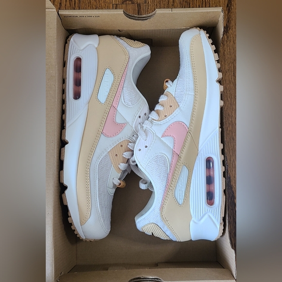 Nike Air Max 90 SE Sun Club Sail Arctic Orange Women's Sz 10, Men's 8.5 Sneakers - Picture 7 of 8